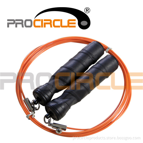 Black Rubber Handle Colorful Crossfit Jump Rope (PC-JR1069)